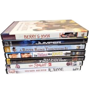 DVD Bundle of 7 Roxanne Sandlot 2 Benny & Joon Jumper A River Runs Through It